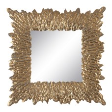 Wall mirror Golden Crystal Iron 74 x 7,5 x 74 cm