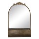 Wall mirror Golden Crystal Iron 47 x 17,5 x 53 cm