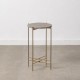 Side table 32 x 32 x 54,5 cm Brown Marble Iron