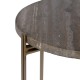 Side table 32 x 32 x 54,5 cm Brown Marble Iron