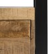 TV furniture MARA 150 x 45 x 60 cm Natural Black Wood Iron