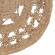 Carpet Natural Jute 120 x 120 cm