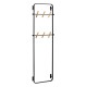 Coat rack Black Iron 45 x 7 x 150 cm