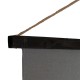 Wall Decoration Tapestry Black Taupe Hemp Fir wood Fabric 124 x 1,7 x 86 cm