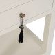 Mesita de Noche ORIENT Blanco Madera de abeto Madera MDF 45 x 30 x 66 cm