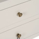 Mesita de Noche ORIENT Blanco Madera de abeto Madera MDF 45 x 30 x 66 cm