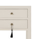 Mesita de Noche ORIENT Blanco Madera de abeto Madera MDF 45 x 30 x 66 cm