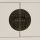 Mesita de Noche ORIENTE Blanco Madera MDF 50 x 40 x 66 cm