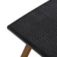 Centre Table OSLO Black Natural Iron MDF Wood 109,5 x 60 x 40,5 cm