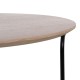 Centre Table NUDE Black Natural 60 x 60 x 45 cm