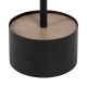 Centre Table Black Natural Iron MDF Wood 50 x 50 x 45 cm