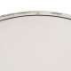 Small Side Table Cream Iron 80 x 80 x 75 cm