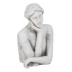 Bust Clay Lady 35 x 28 x 54 cm