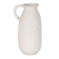 Jarrón Blanco Cerámica 20 x 17 x 36 cm