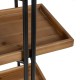 Shelves Black Beige Iron Fir wood 111 x 34 x 176 cm