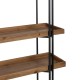 Shelves Black Beige Iron Fir wood 111 x 34 x 176 cm