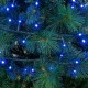 Wreath of LED Lights 25 m Blue White 6 W Christmas