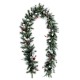 Christmas garland PVC White Red Green Pineapples 270 x 28 x 14 cm