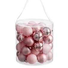 Christmas Baubles Pink 5 x 5 x 5 cm (40 Units)