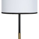 Lámpara de Pie Blanco Negro Dorado Hierro Tejido 40 W 28 x 28 x 157 cm