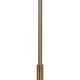 Lámpara de Pie Blanco Dorado Metal Plumas 60 W 220-240 V 68 x 40 x 175 cm