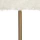 Lámpara de mesa Blanco Dorado Metal Tejido 60 W 220-240 V 30 x 30 x 51 cm