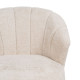 Armchair Cream Natural Rubber wood Foam Fabric 71 x 75 x 76 cm