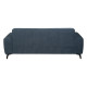 Sofá de 3 Plazas Azul Madera 220 x 87 x 85 cm