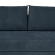 Sofá de 3 Plazas Azul Madera 216 x 86 x 90 cm