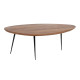 Set of 2 tables Black Natural 110 x 63 x 40 cm (2 Units)