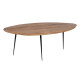 Set of 2 tables Black Natural 110 x 63 x 40 cm (2 Units)