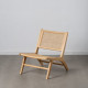 Armchair Natural Wood Rattan 60,5 x 73,5 x 72,5 cm