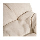 Armchair 76 x 76 x 87 cm Natural Black Natural Fibre