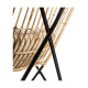 Armchair 76 x 76 x 87 cm Natural Black Natural Fibre