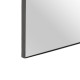 Wall mirror 50 x 2,5 x 150 cm Black Metal