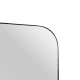 Wall mirror 50 x 2,5 x 150 cm Black Metal