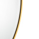 Wall mirror Golden Aluminium Crystal 100 x 4 x 100 cm