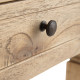 Mesita de Noche Natural madera de mindi 50 x 32 x 72 cm