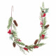 Christmas garland Red Green Plastic Pineapples 15 x 15 x 135 cm