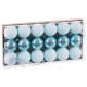 Bolas de Navidad Azul Plástico Ø 6 cm (18 Unidades)