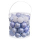 Bolas de Navidad Azul Plástico Ø 5 cm (40 unidades)