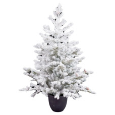 Árbol de Navidad Polietileno Piñas Nevado 40 x 40 x 90 cm