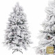 Árbol de Navidad PVC Polietileno Piñas Nevado 100 x 100 x 240 cm