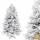 Árbol de Navidad PVC Polietileno Piñas Nevado 80 x 80 x 180 cm