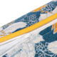 Cojín Azul Flores 60 x 10 x 40 cm