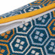 Cojín Azul Estampado 60 x 10 x 40 cm