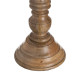 Candleholder Natural Wood Crystal 20 x 20 x 57 cm