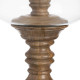Candleholder Natural Wood Crystal 20 x 20 x 57 cm