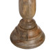Portavelas Natural Madera Cristal 20 x 20 x 76 cm