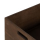 Set of decorative boxes Brown Natural Paolownia wood 44 x 31 x 18 cm (3 Pieces)